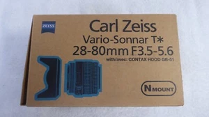 Contax Zeiss Vario Sonnar T* 28-80mm F3.5-5.6 Lens for N N1 NX W/Hood - Picture 1 of 8