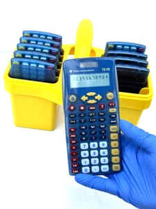 Lot of 10 Texas Instruments TI-15 Scientific Calculator w/Carry Case - Picture 1 of 6