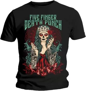 CAMISETA FIVE FINGER DEATH PUNCH Muerta NUEVA S M L XL XXL mercancía oficial de la banda - Imagen 1 de 1