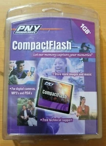 PNY 1GB Compact Flash Card NEW Sealed P-CF1G-RF - Picture 1 of 5
