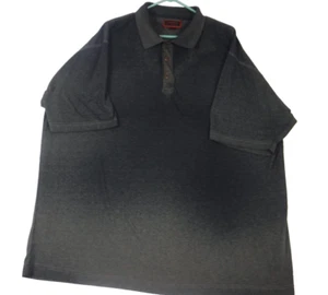 FERRACCI Herren 3-Knopf Polo grau Kurzarm Hemd Big & Tall Größe 3XB - Bild 1 von 7