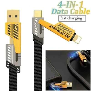 4‑in‑1 USB‑C Charging Cable for OnePlus all models 1 1.5 2M Fast Charger Cord-UK - Picture 1 of 10