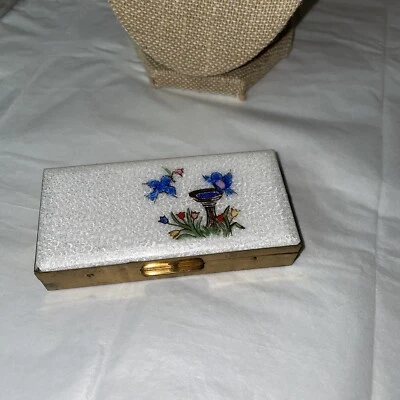 Vintage Guilloche Enamel Cigarette Box - Image 1 of 4
