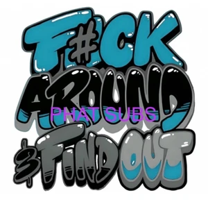 Sublimation Print Teal F Around Ready To Press Heat Transfer - Picture 1 of 1