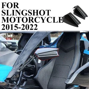 Carbon Fiber Style Side Rearview Mirror Guard Cover Trim for Polaris Slingshot - Picture 1 of 6