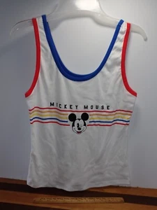 NEW 80s Style Disney Large Mickey Mouse Retro Tank Top USA ( L 11-13 ) - Picture 1 of 3