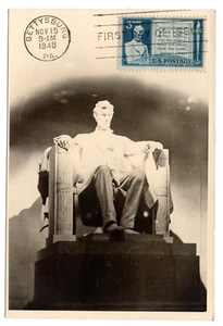 978 Gettysburg Address Lincoln FDC - Serviced Postcard Delco - Picture 1 of 2