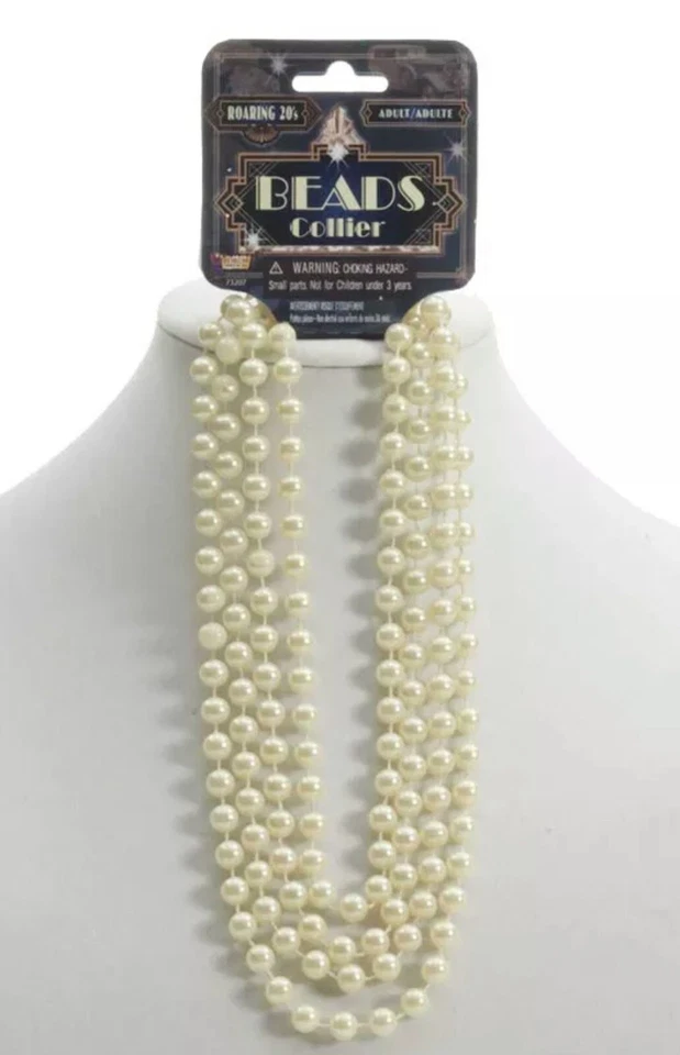 Nuevo accesorio de disfraz de perlas con aleta rugiente años 20’s Great Gatsby Foto 1 de 1