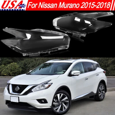 Cubierta de lente de faro lateral derecho transparente para Nissan Murano 2015-2018 Foto 1 de 4
