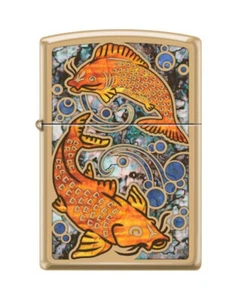 New Zippo Lighter - Koi Fish (Original, Storm, Collection) Carp - Picture 1 of 2