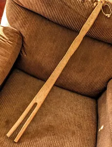 Primitive Old LAUNDRY STICK ~ Wooden Washing Fork - Picture 1 of 14