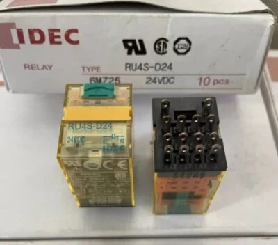 10pcs/Box IDEC Power Relay RU4S-D24 24VDC Relay - Image 1 of 2