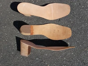 Ledersohlen 5 Paar Damen Schuhsohle Schuhreparatur Sohlen Leder Schuster Absatz - Bild 1 von 2