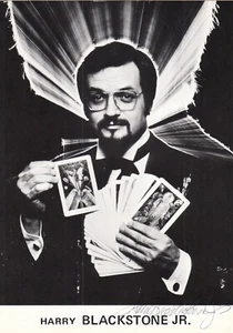 Harry Blackstone jr. original autograph on maxi photo/ promo card magician - Picture 1 of 2