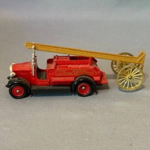 Vintage Fire Truck Lledo Chevron Ladder Die-Cast Toy Car England RARE Vehicle - Picture 1 of 4