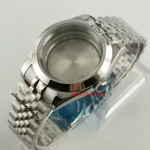 Orologio 40 mm vetro zaffiro piatto cassa bracciale Jubliee per movimento NH35 NH36 - Foto 1 di 6