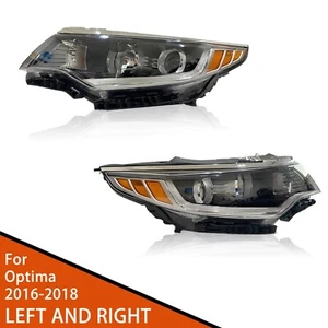 For 2016 2017 2018 Kia Optima Halogen w/o LED Headlight Left & Right Pair - Picture 1 of 6