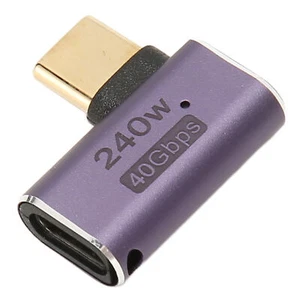 USB C Female To USB C Male Connector PD 240W 8K 60HZ 40Gbps USB4.0 C Right - Zdjęcie 1 z 24