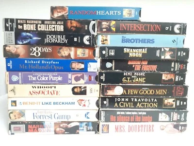 10 VHS MOVIE LOT ☆ THE SILENCE OF THE LAMBS, MRS.DOUBTFIRE, THE FUGITIVE, ETC... Foto 1 de 3