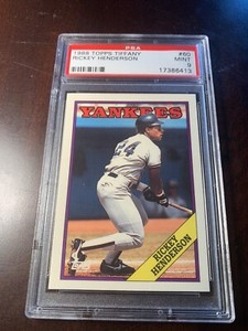 1988 Topps Tiffany #60 Rickey Henderson PSA 9