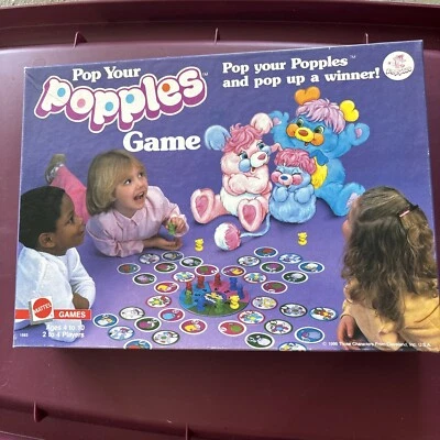 Vntg Pop Your Popples Game 1986 100% Complete Mattel 1583 Ages 4-10 Excellent - Image 1 of 2
