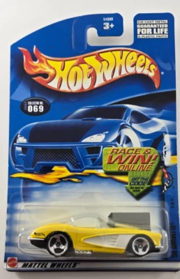 2002 Corvette Series Hot Wheels '58 CORVETTE New Diecast Toy Car Mint - Image 1 of 4
