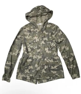 Epic Threads Camo Zip Hoodie Jacket Girl XL Green Long Sleeve Butterfly - Picture 1 of 4