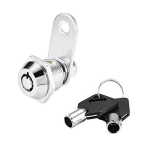 Cabinet Cam Lock Keyed Alike, 5/8" Cylinder Tool Box With Keys, Replacement - Picture 1 of 7