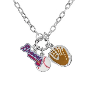 Game Time 101567 MLB Atlanta Braves Charm Necklace - Picture 1 of 1