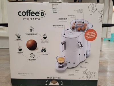 Coffee B Globe Café Royal Kapselmaschine Coffee Balls Weiß Neu - Bild 1 von 3