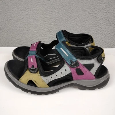 ECCO Offroad Sandals Women's EU 41 US 10 MultiColor Nubuck Leather Receptor Tech - Image 1 of 4