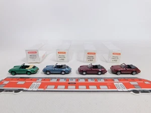 4x wiking H0 1:87 Cabriolet Porsche 911:12 162+ 162 01 14 Mint + Box # CZ409-0, - Picture 1 of 5