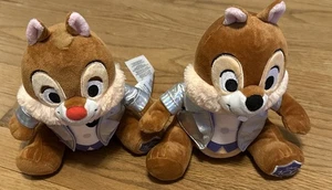 Adorable Chip ‘n Dale Disney 100th Anniversary Comparative 7” Plushes w/ Jackets - Picture 1 of 11