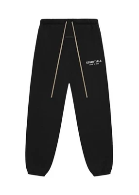 Calça de moletom Essentials Fear of God de lã preta FW24 XXS a XXL - Imagem 1 de 4