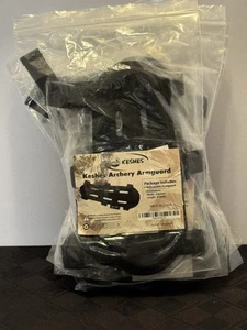 6 Stück Keshes Bogenschießen Bogen Armschützer. 8" schwarz - Bild 1 von 2
