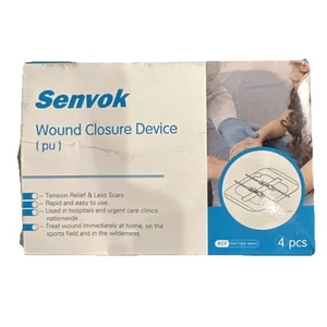 Senvok Butterfly Bandaids for Wound Closure 4 Pcs Zip Stitch Wound Closure Strip - Picture 1 of 3