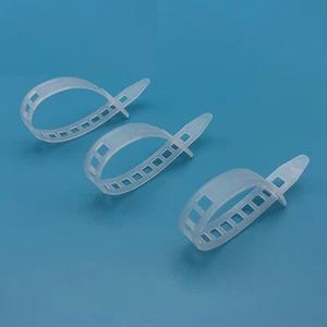 9x150mm Heavy Duty Nylon Plastic Cable Zip Tie Strap Reusable Active White Black - Imagen 1 de 10