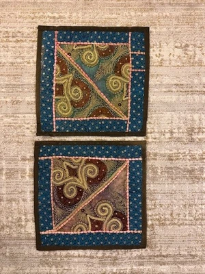 hand made decorative throw display pillow cases (set of 2) - Image 1 of 2