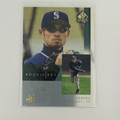 2003 UD Rookie Archives Ichiro Suzuki Rookie # 119 Ser no 1417/2500 low number - Image 1 of 4