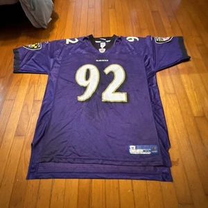Vintage Haloti Ngata #92 Baltimore Ravens Purple Reebok On Field Jersey Adult XL - Picture 1 of 7
