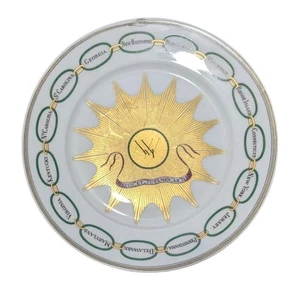 Martha Washington Haviland Salatteller Gold Starburst St Namen in grünen Ringen - Bild 1 von 14