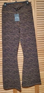 NWT The Upside Malibu Tiger Print Florence Pant Legging Flared Activewear Brown - Picture 1 of 5