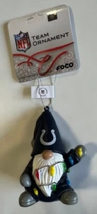 Indianapolis Colts Christmas Tree Holiday Ornament - Gnome with lights - Vinyl - Picture 1 of 1
