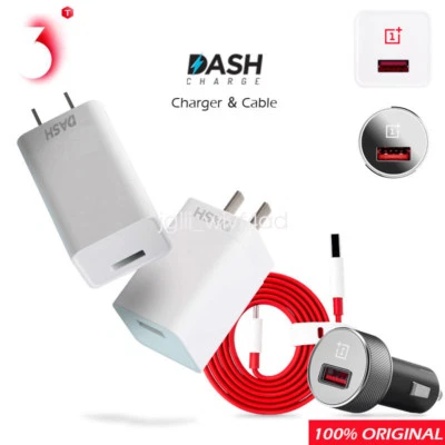 Original Oneplus 3T 5 5T 6 Dash Fast Charge Car Charger Adapter Type C Cable lot - Image 1 of 4