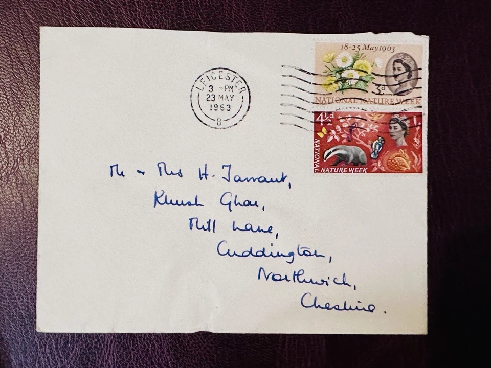 1963 National Nature Week GB FDC LEICESTER POSTMARK Opened Top - Image 1 of 3