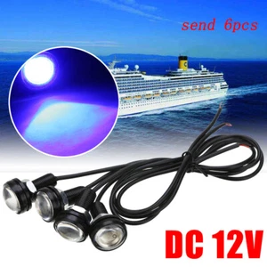 6x LED Boat Light Waterproof 12V Spreader Troll SwimmingPool Pond Fountain Light - Picture 1 of 18