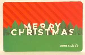 Sam's Club Merry Christmas Forest Pine Trees Red Sky 2023 Gift Card FD-106341 - Picture 1 of 1