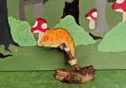 Miniature Chameleon On Branch With Caterpillar Fairy Garden Gnome Garden New