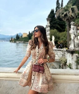 BNWT Zimmermann Matchmaker Mini Shirt Dress - Picture 1 of 10
