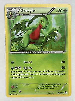 Grovyle 7/160 Primal Clash Regular Uncommon Pokemon Card